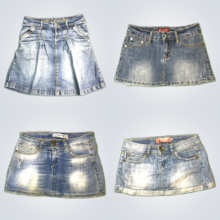 Denim Mini Skirts Bundle