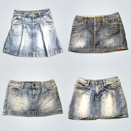 Y2K Denim Mini Skirts