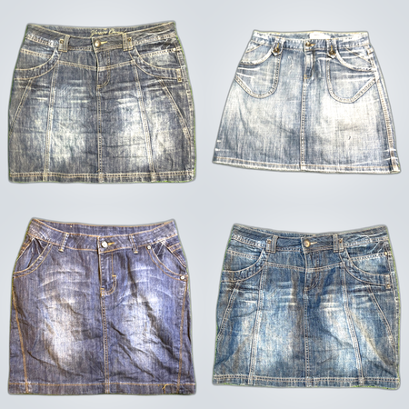 Denim Mini Skirts