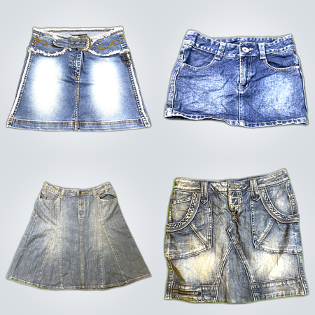 Y2K Denim Mini Skirts