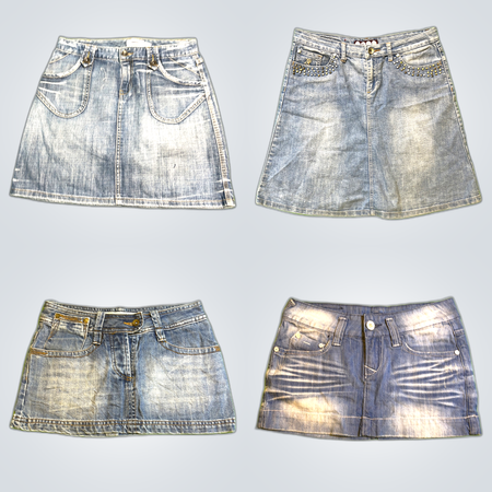 Y2K Denim Mini Skirts