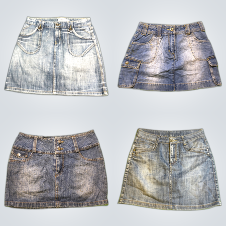 Y2K Denim Mini Skirts