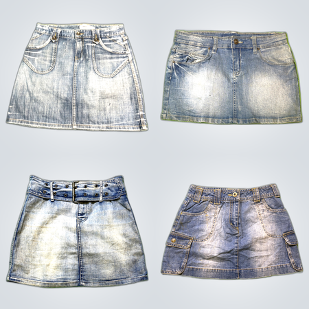 Y2K Denim Mini Skirts