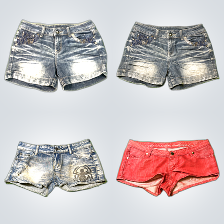 Distressed Vintage Jean Shorts