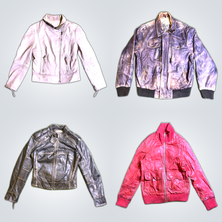 Leather Jacket Bundle: G-Star, Pomo, Glam & More - 8 Pc Mix Brands