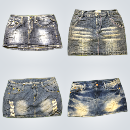 Gonne Mini in Denim Y2K