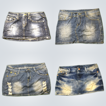 Y2K Denim Mini Skirts
