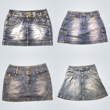 Y2K Denim Mini Skirts