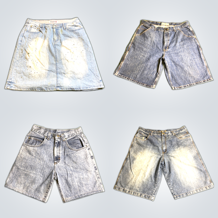 Conjunto de Shorts de Denim CKO & Lee + Mais Saias Jeans Moda Hip Hop