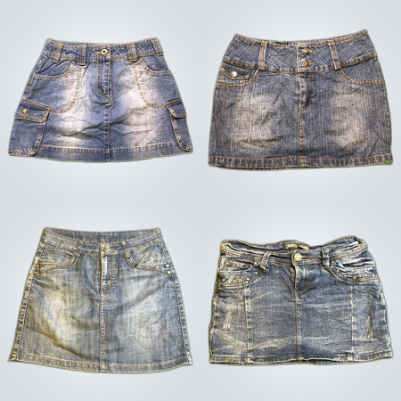 Y2K Denim Mini Skirts