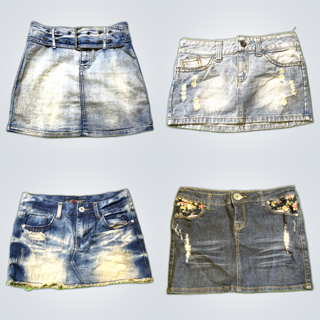 Y2K Denim Mini Skirts