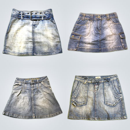 Denim Mini Skirts Bundle