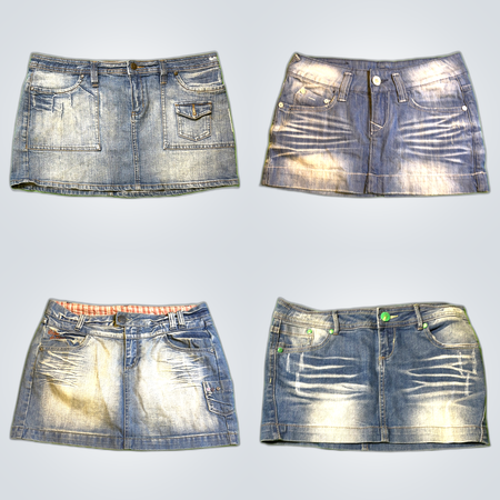 Denim Mini Skirts Bundle