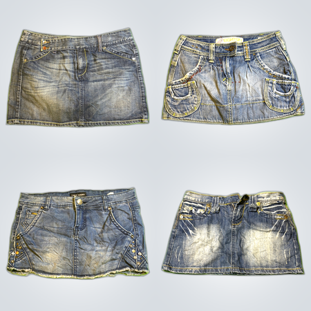 Denim Mini Skirts Bundle