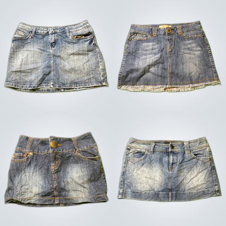 Y2K Denim Mini Skirts