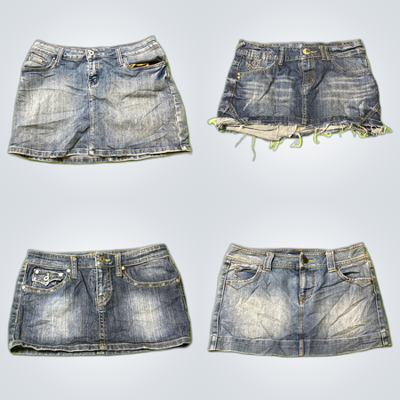 Y2K Denim Mini Skirts