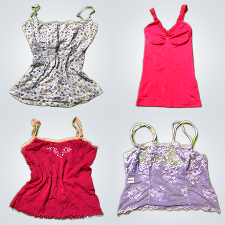 Y2K Lace Trim Camisoles
