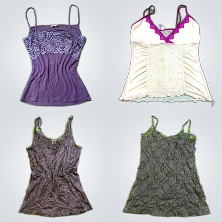 Y2K Lace Trim Camisoles