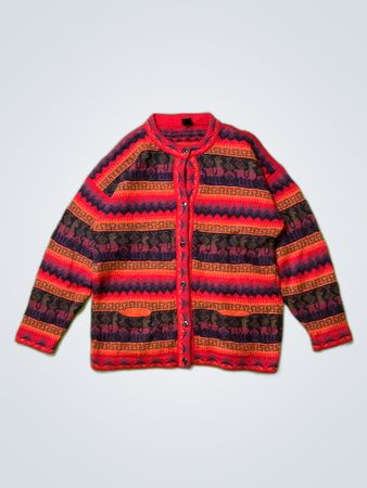 Cardigan tricot à rayures