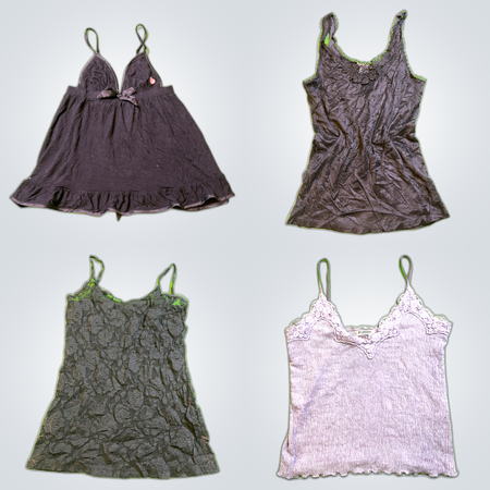 Y2K Lace Trim Camisoles