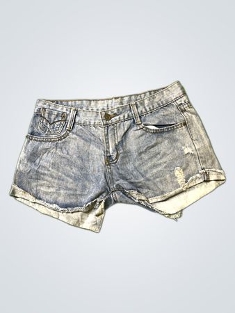 True Religion Distressed Denim Shorts