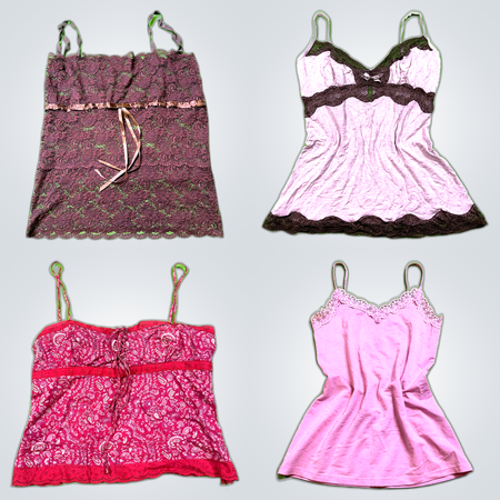 Y2K Lace Trim Camisoles