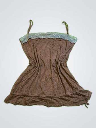 Unbranded Lace Trim Brown Camisole