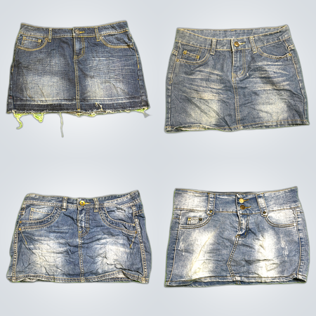 Y2K Denim Mini Skirts
