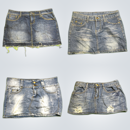 Y2K Denim Mini Skirts