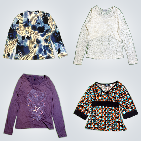 Y2k long sleeves tops