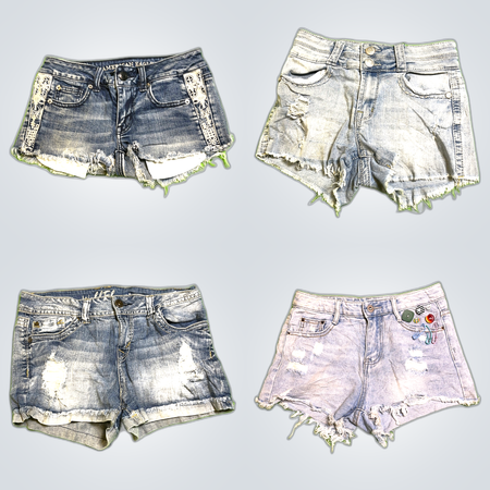 Y2k denim shorts