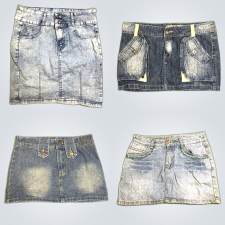 Y2K Denim Mini Skirts