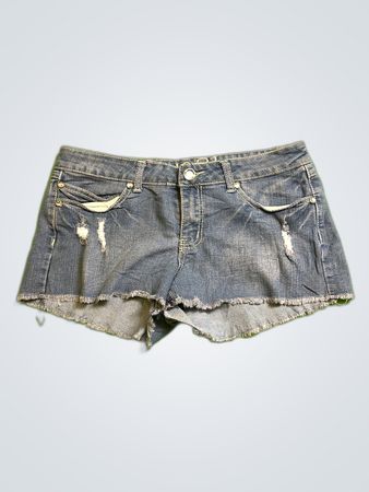 Y2K Denim Micro Mini Shorts