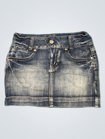 Two Days Later Denim Mini Skirt