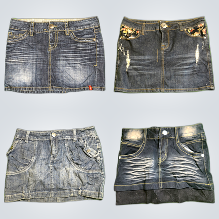 Y2K Unique Denim Mini Skirts