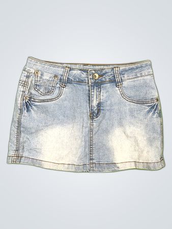 MIAONI Denim Mini Skirt