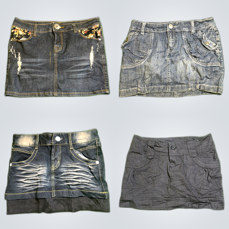 Y2K Unique Denim Mini Skirts