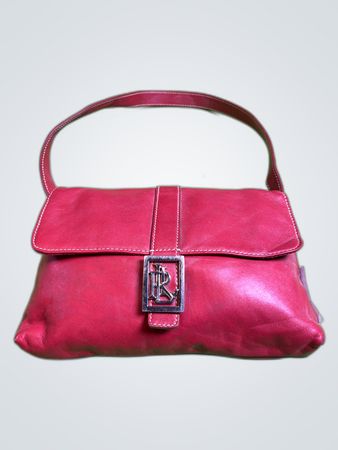 Ralph Lauren Red Leather Small Handbag