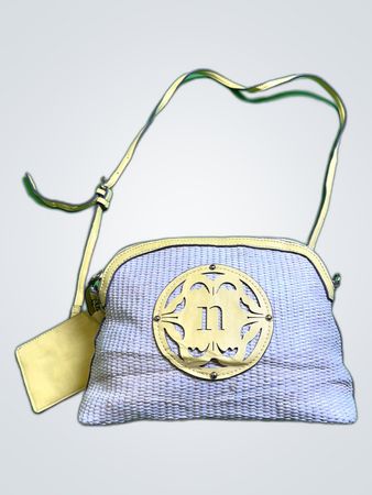 Lavender Woven Crossbody Bag
