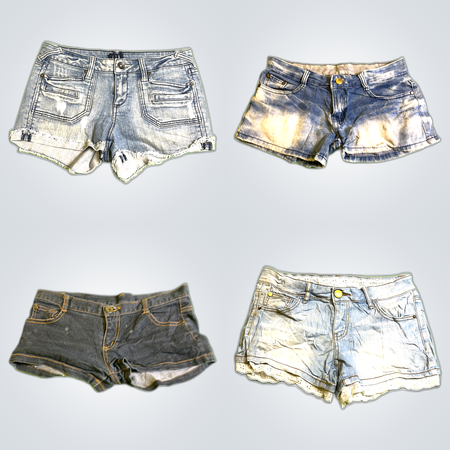 Distressed Denim Shorts Bundle