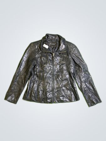 Jones New York Black Leather Jacket