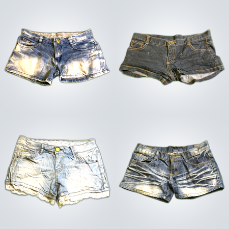 Distressed Denim Shorts Bundle