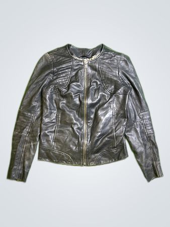 NAF NAF Black Leather Jacket