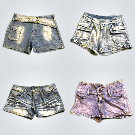 Distressed Denim Shorts Bundle