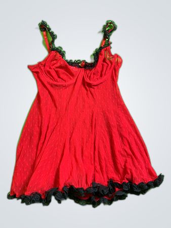 Victoria's Secret Red Lace Trim Camisole