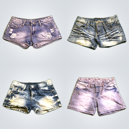 Distressed Denim Shorts Bundle