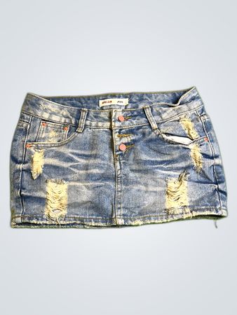 DALLUN Denim Mini Skirt