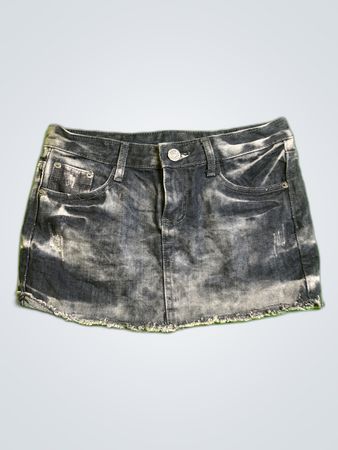 Unbranded Distressed Denim Mini Skirt