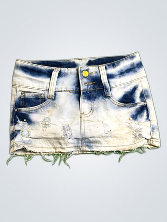 Unbranded Distressed Denim Mini Skirt