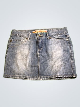 Made for Mod Denim Mini Skirt